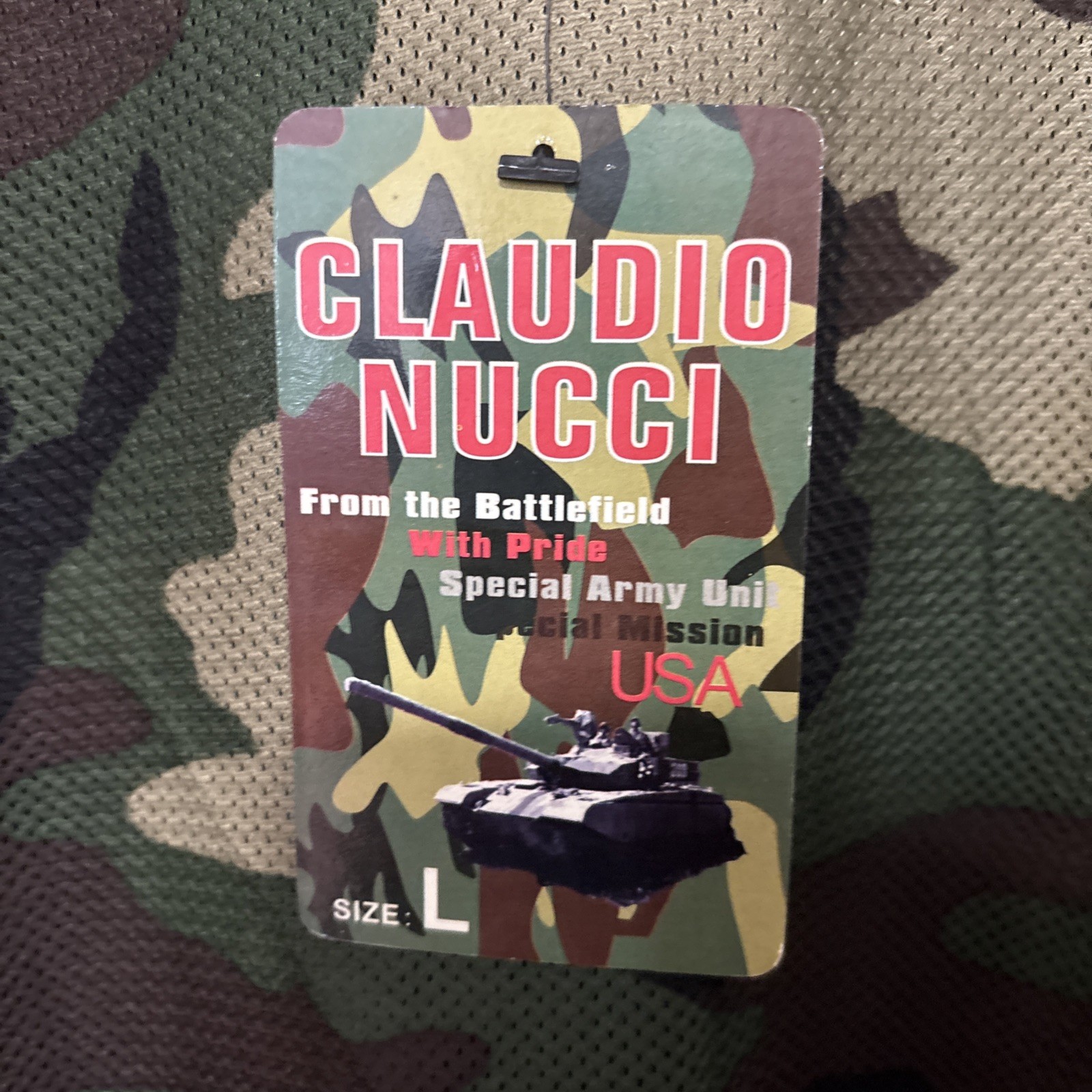 Claudio Nucci Men's Army Olive Green T Shirts L gallery