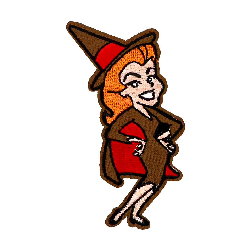 Bewitched TV Show Sitcom Retro 1960’s Witch Iron on Patch Applique Embroidered