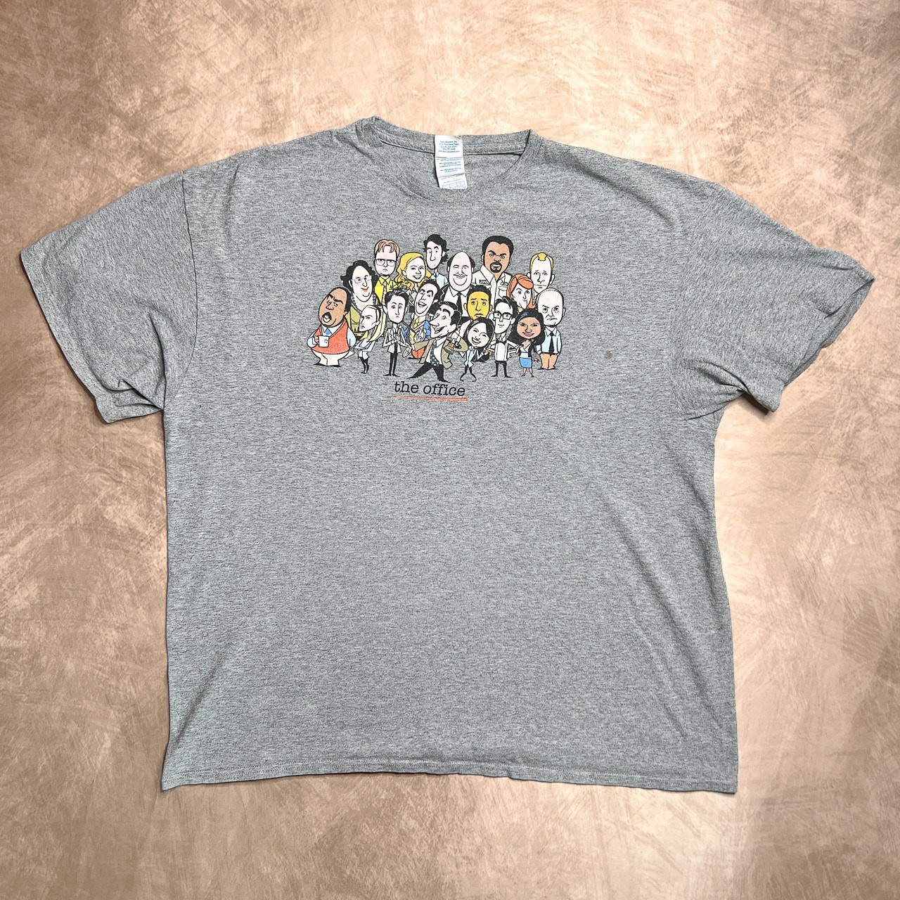 The Office Funny Cartoon Caricatures T-Shirt Gray TV Show Comedy Michael Scott gallery