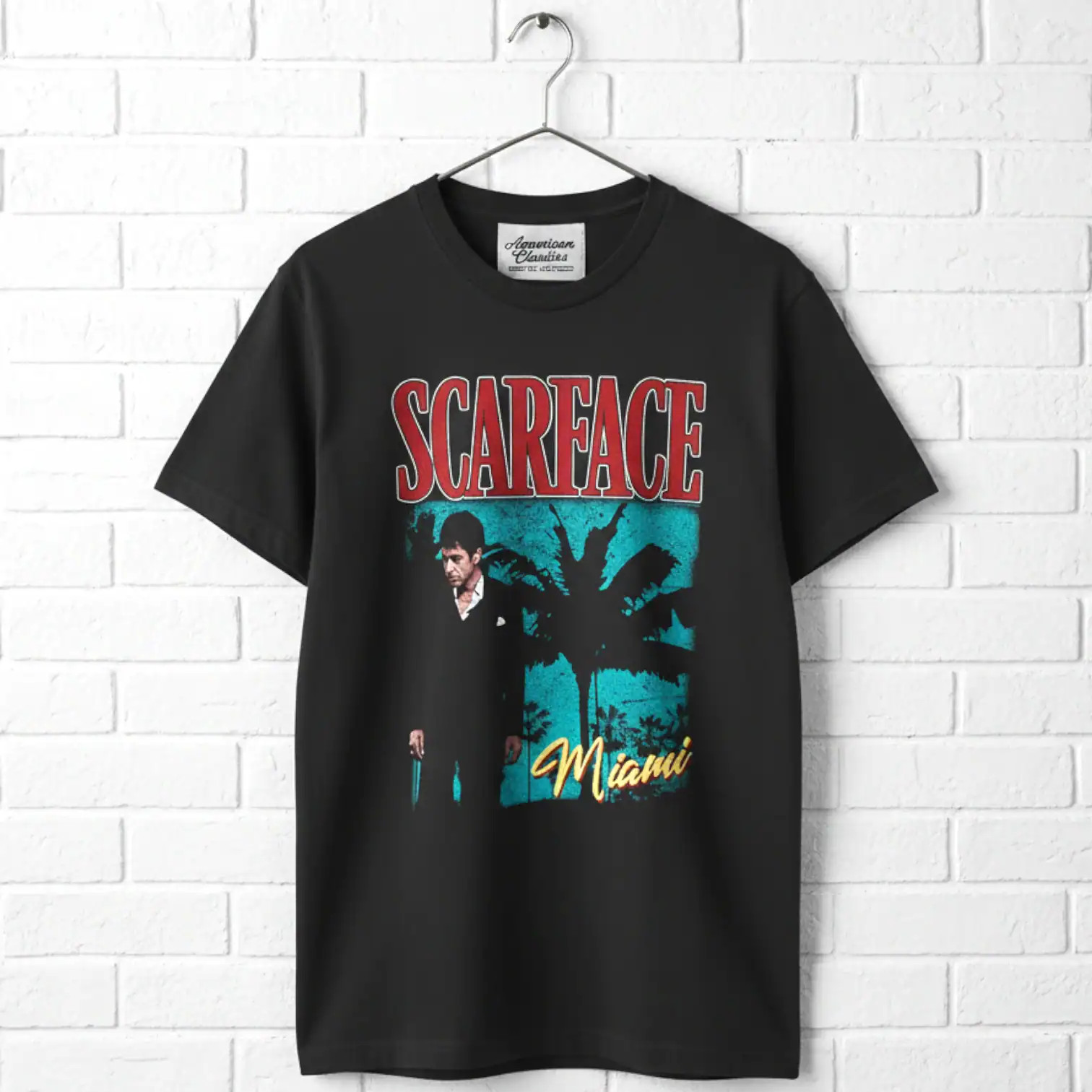 Scarface Miami Neon Palms Men's T Shirt gallery
