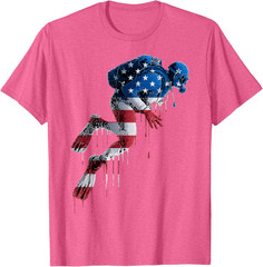 Scuba Diver Scuba Diving American Flag USA Drip Graffiti Unisex T-Shirt