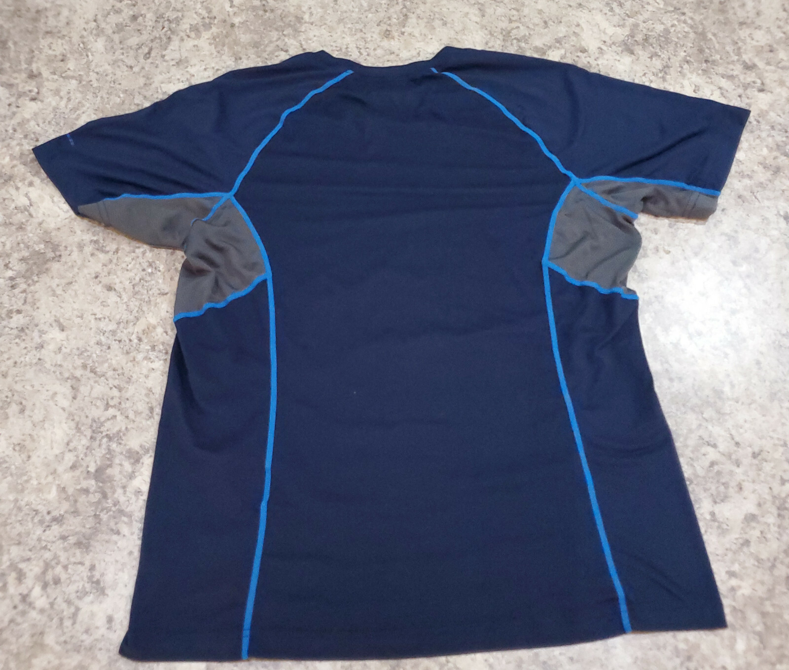 Columbia Shirt Men M Short Sleeve Blue Fishing Beach Outdoor OmniZero Microfiber gallery