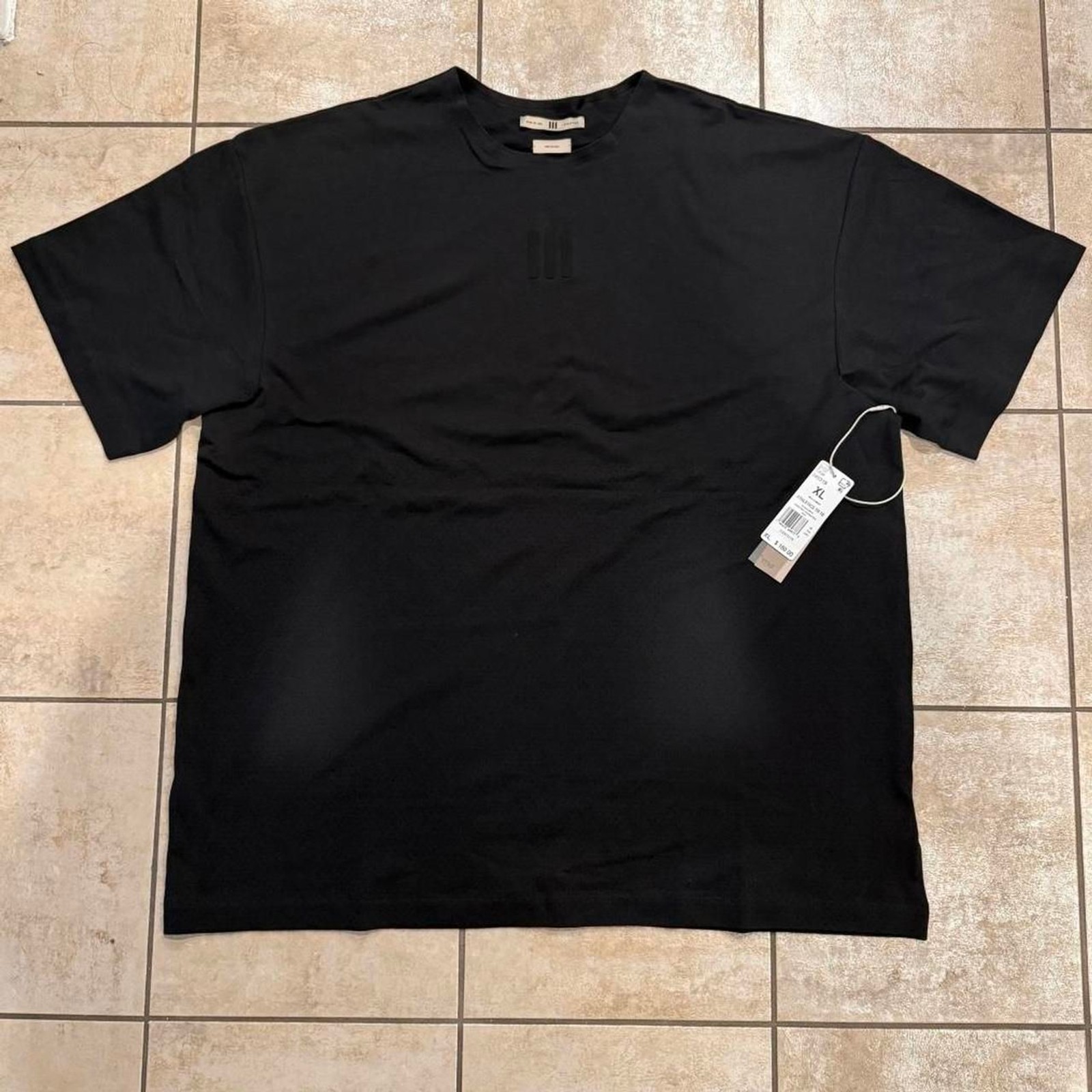 NWT Fear of God x Adidas Athletics Tee Black Size XL Oversized Premium