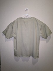 Saturdays NYC Peace Emblem Pocket T-Shirt Mens Garment Dyed Green SS Crew Neck L