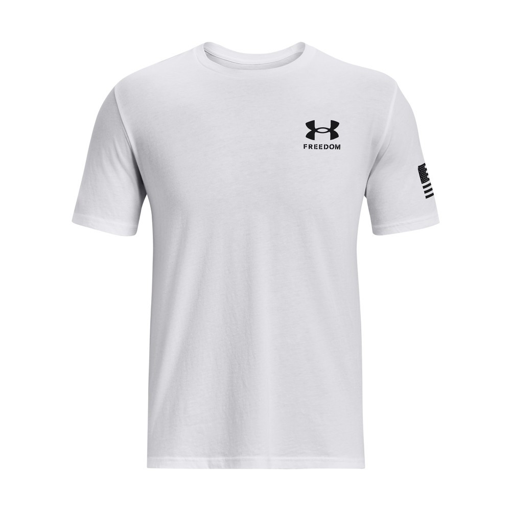 Under Armour 1370816 Men's UA Freedom Flag Camo T-Shirt, White/Black, 2X, Large gallery