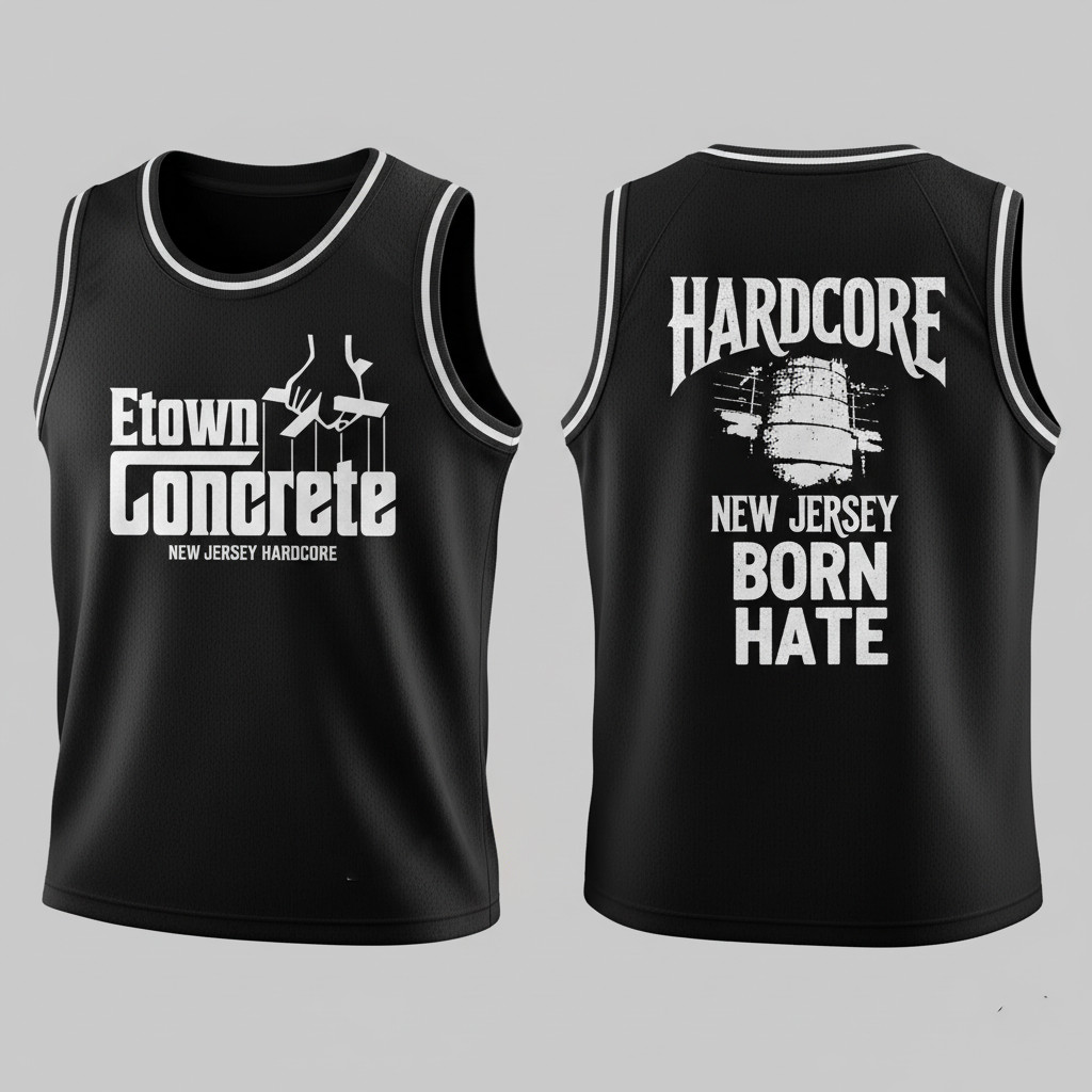 New E. Town Concrete Basketball Jersey All Size S-5XL FMNNG522 gallery