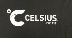 NEW Celsius Energy Drink (Live Fit) Premium Logo Unisex Goodtimes T-shirt LARGE