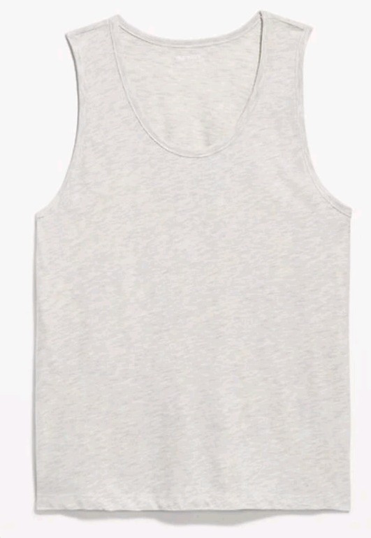 NWT Men's Old Navy Scoop Neck Tank Top Size XL Heather Gray gallery
