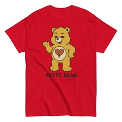 Unisex Petty Bear Tee, Funny Care Bear T-Shirt, Custom Care Bear Inspired Tee