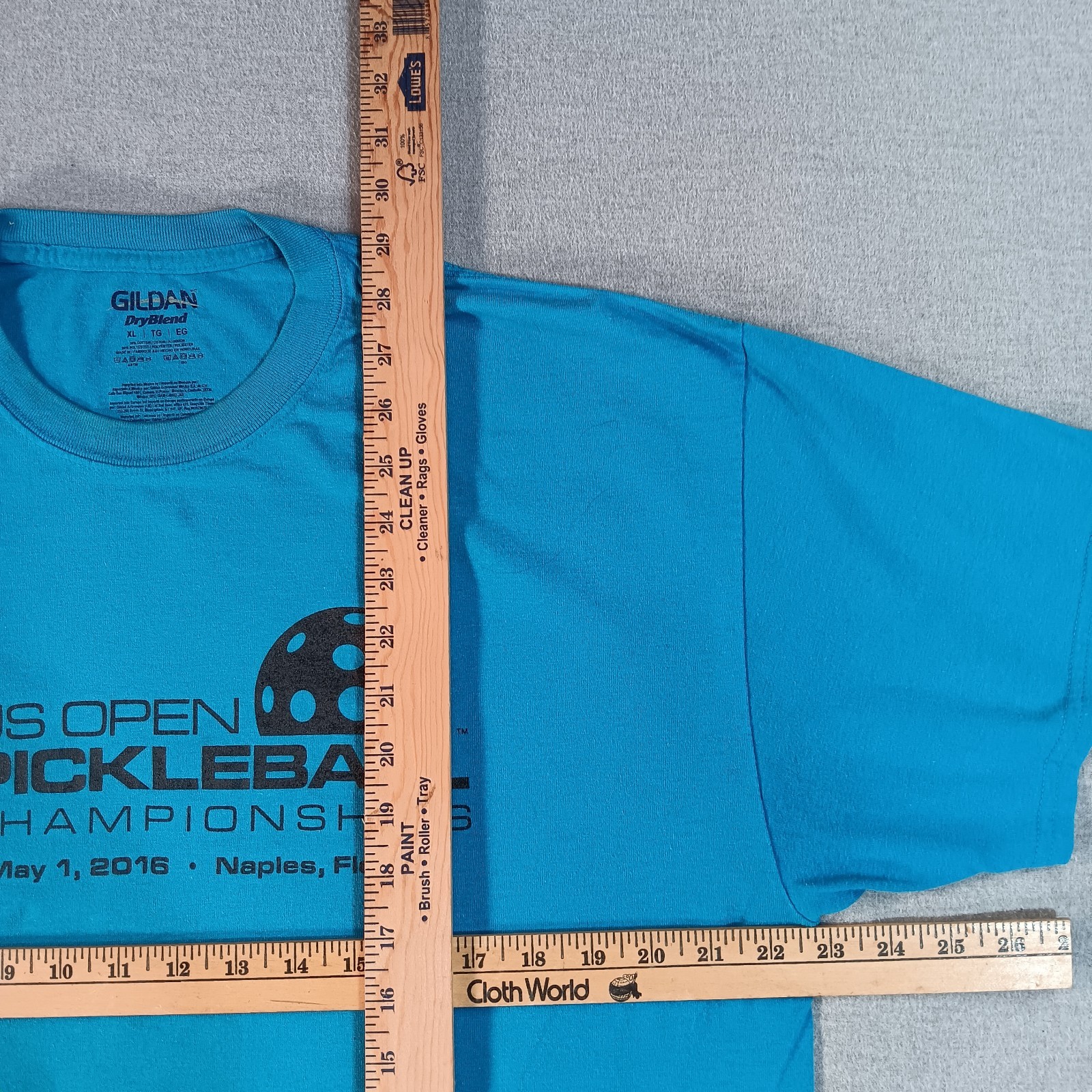 Pickleball US Open Championships Tournament Official 2016 T-shirt XL Blue gallery