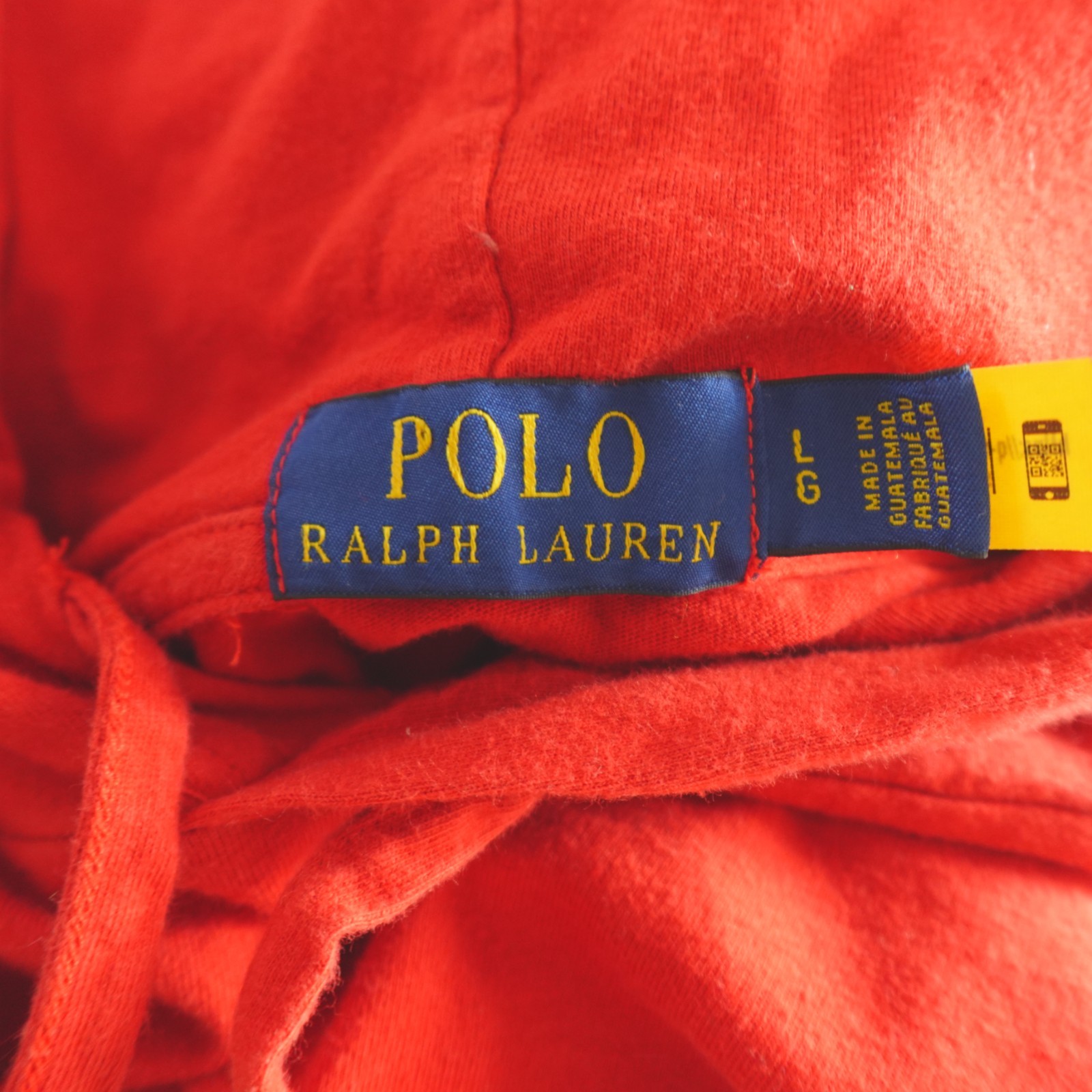 Ralph Lauren Polo Bear Pullover Large Red Sun Valley Jersey Hooded T Shirt gallery