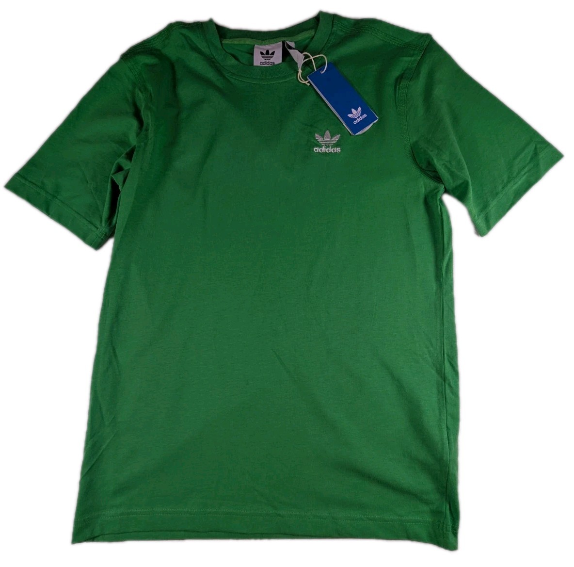 Adidas Trefoil Essentials Mens Size XS T-Shirt Energy Green 100% Cotton NWT gallery