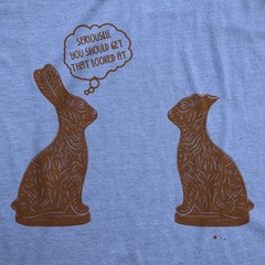 Mens You Should Get That Looked At Easter T Shirt Funny Chocolate Bunny Tee