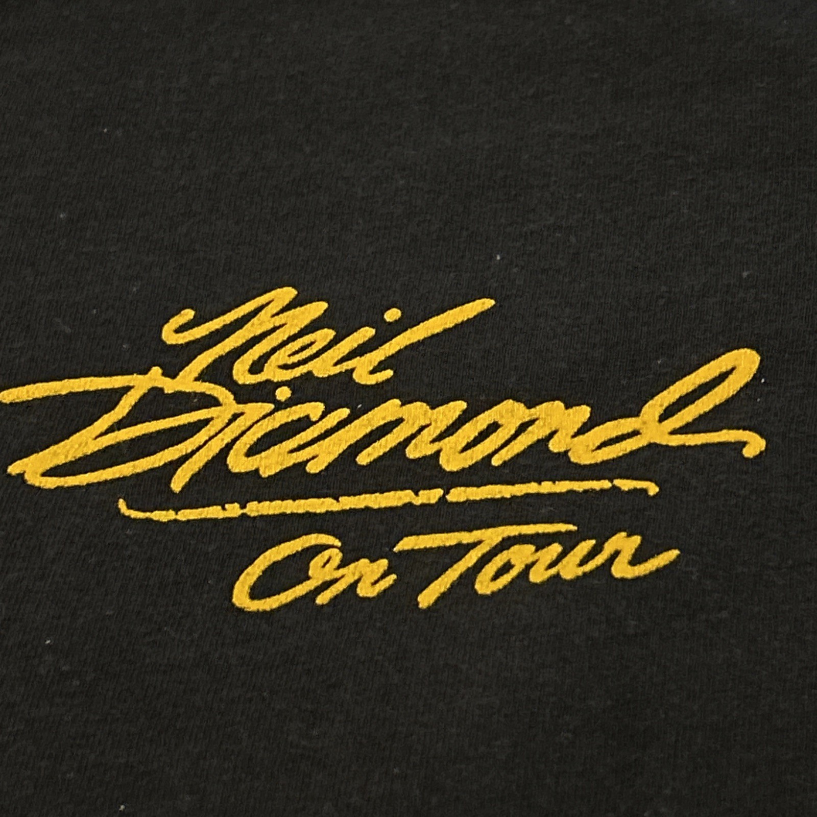 Vintage Neil Diamond On Tour 80s Screen Stars Single Stitch T-shirt Size S/M gallery