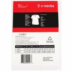 12-Pack V-Neck For Men’s 100% Cotton Tagless T-Shirt Undershirt Tee White
