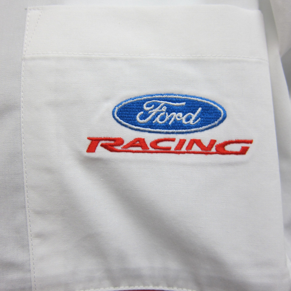 Ford Racing Pit Mechanic Button Down Work Crew Shirt Official Licensed gallery