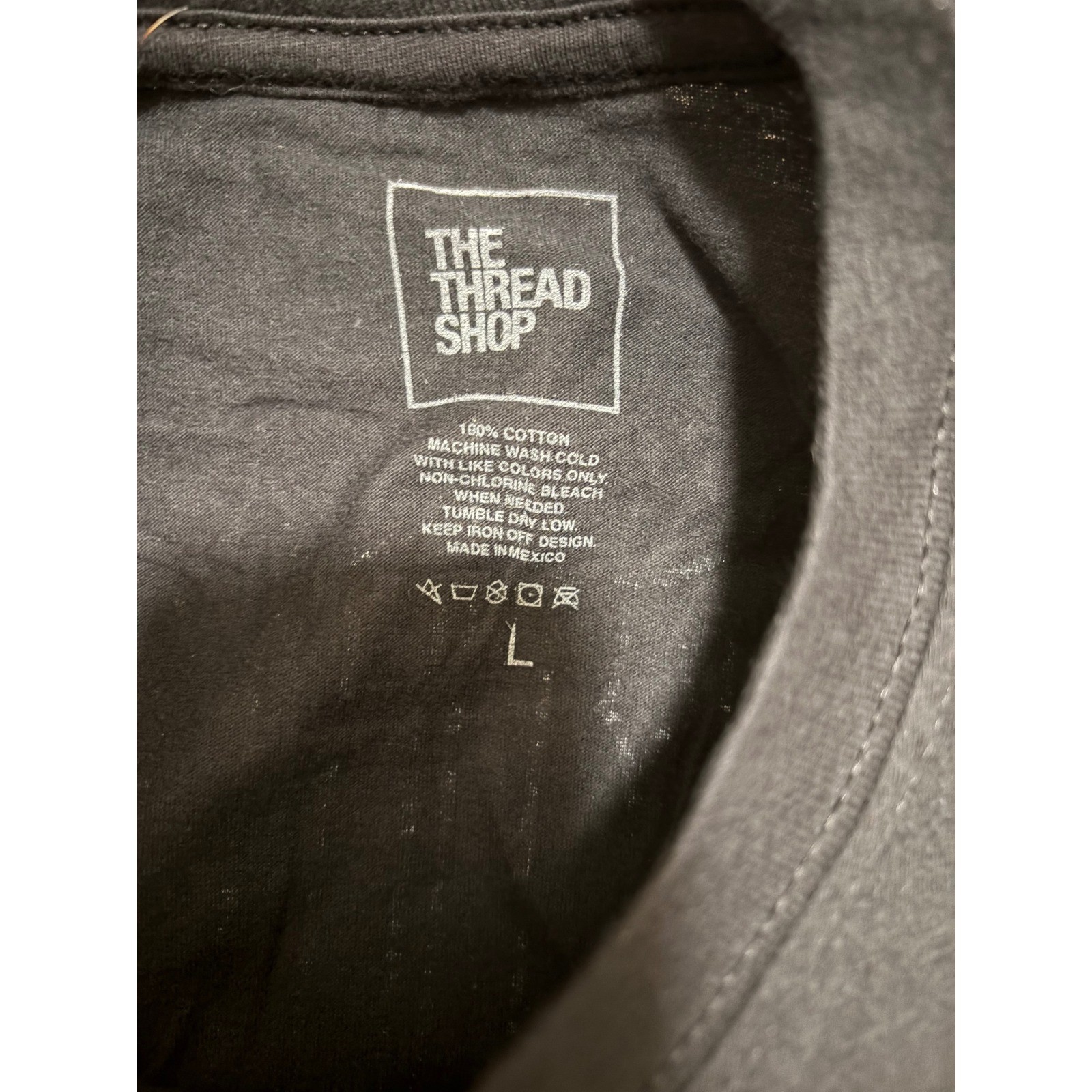 The Thread Shop 2021 Tour T-Shirt Mens Large Black Greek Letter Graphic Tee gallery