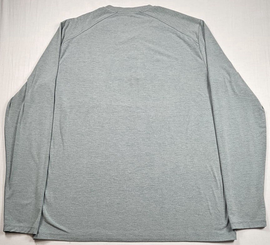 Free Fly Mens Shirt Gray Bamboo Rayon Henley No Collar Pullover Semi Thick Glide gallery