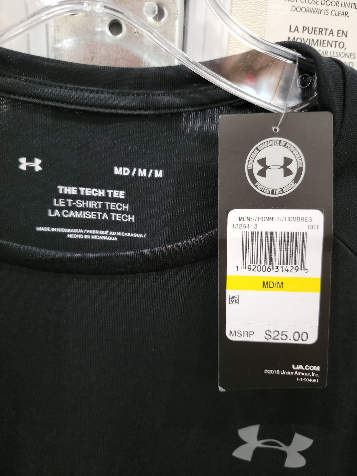 Under Armour Mens Athletic Training UA Tech 2.0 T-Shirt Short Sleeve Tee Size M gallery