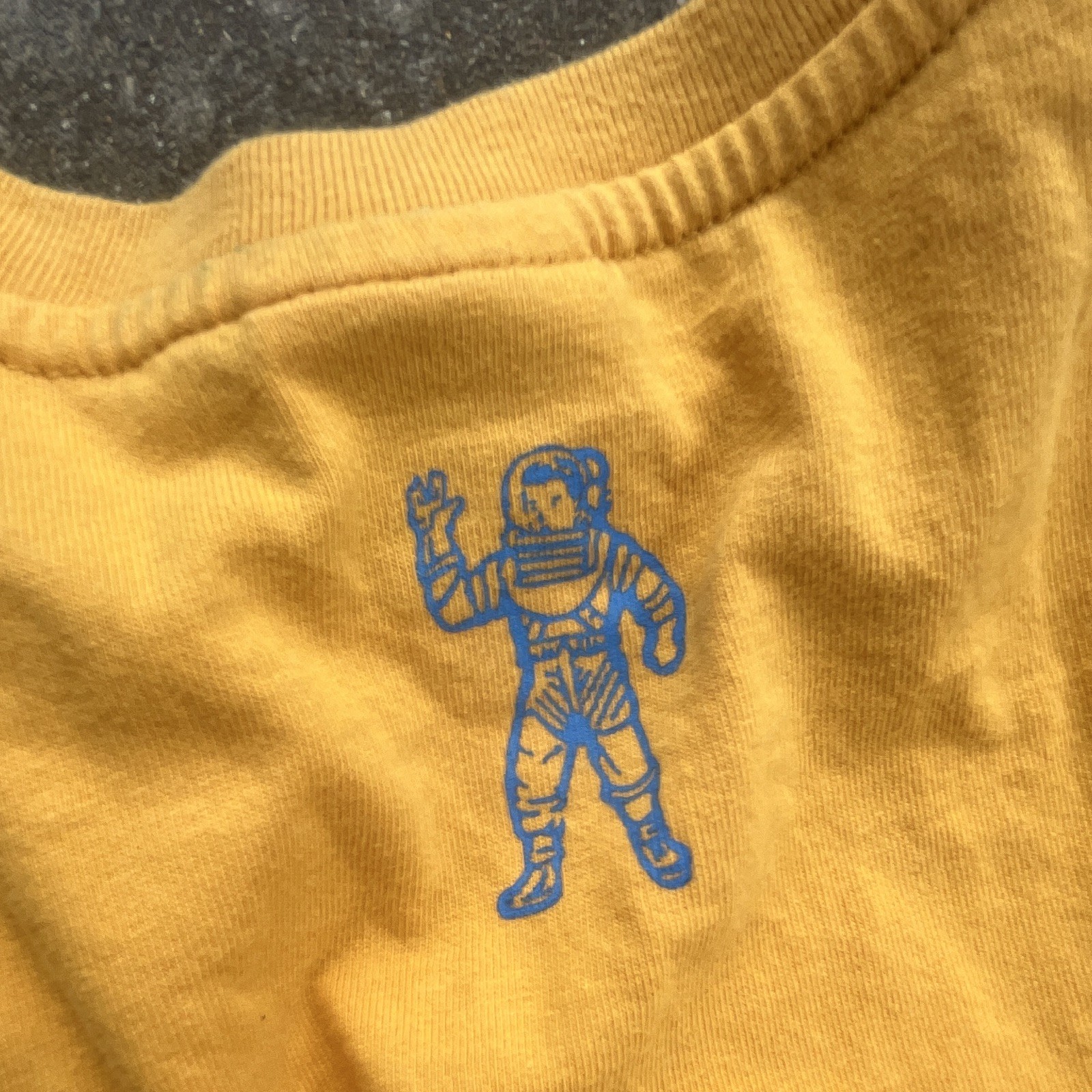 Billionaire Boys Club Men's M Yellow double stitch Graphic Crew Neck Tee Y2K gallery