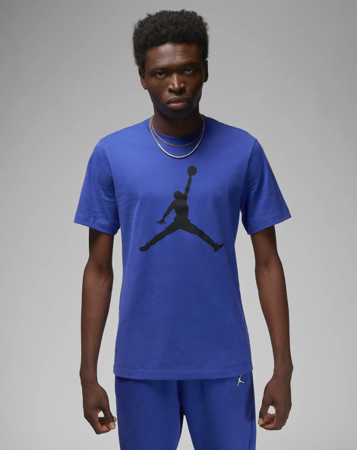 Nike Air Jordan Jumpman Logo Mens T-Shirt Blue Multi Size Casual Top Sportswear gallery