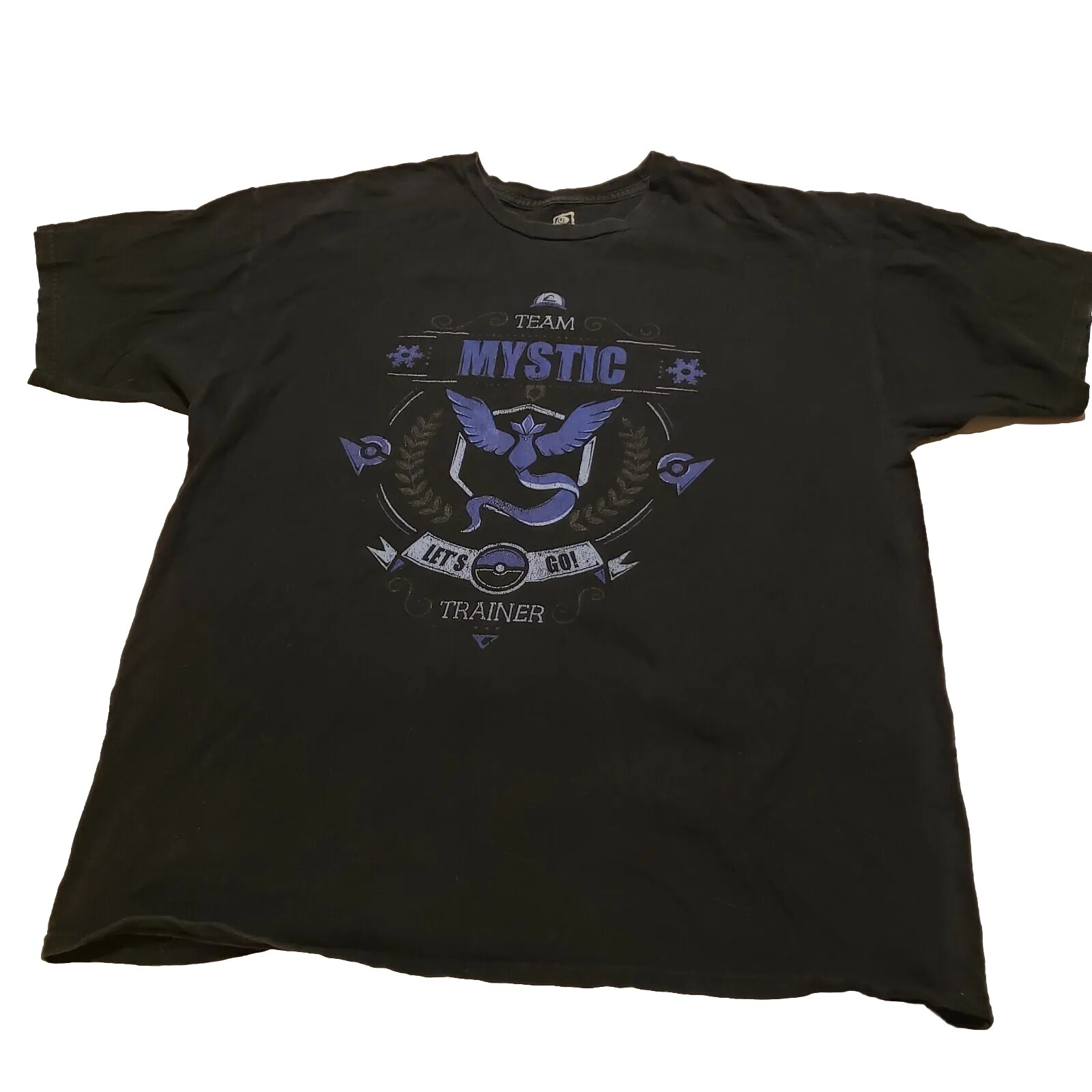 Pokemon Go! Team Mystic Trainer Shirt Men’s XL Short Sleeve 100% Cotton