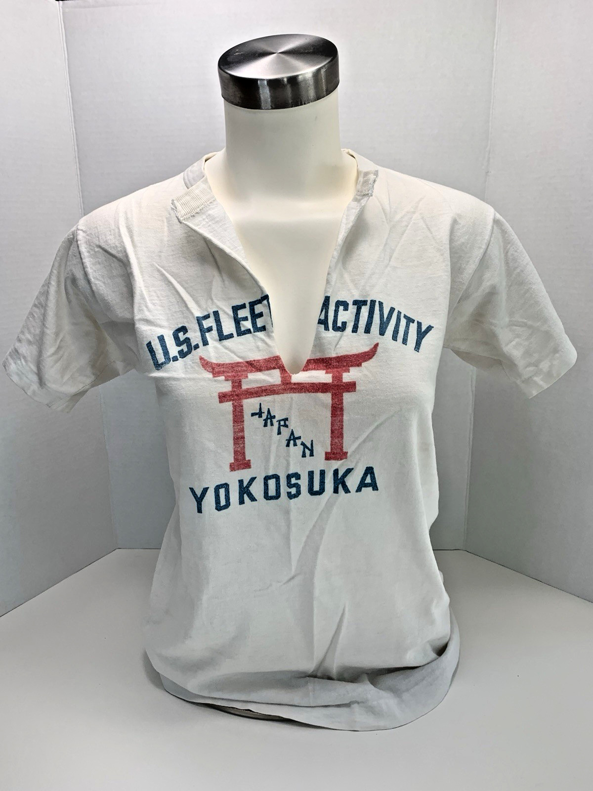 Vintage US Navy Fleet Activity T-Shirt ~ Post WWII Occupied Japan gallery