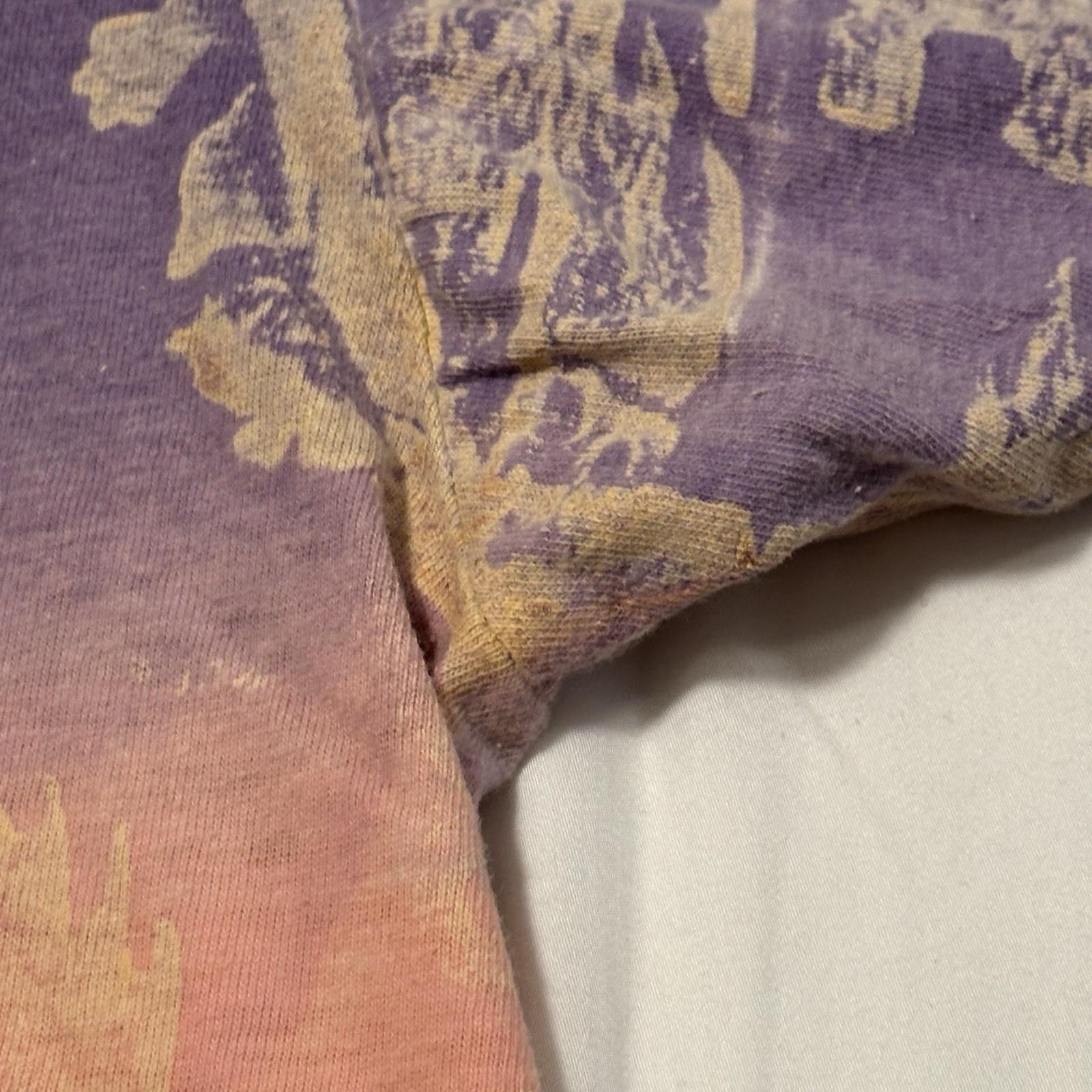 Vtg Trolls Tie Dye AOP Single Stitched T-Shirt Mens 2XL Night Visions Surf FLAWS gallery