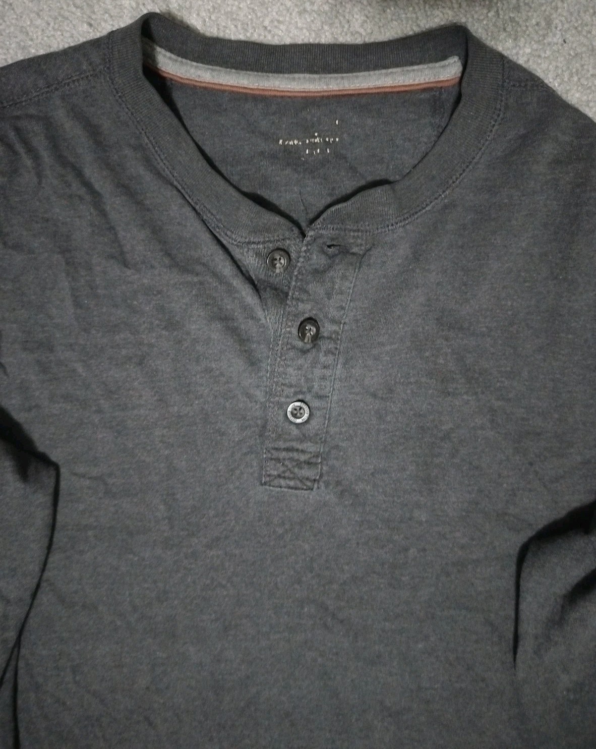 Outdoor Life Henley Shirt Mens Long Sleeve Shirt No Size Tag Pit 22.5 Length 28 gallery
