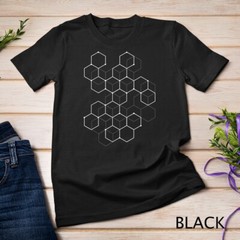 Hexagon Pattern Mathematics Science Graphic Design Light T-Shirt Unisex T-shirt