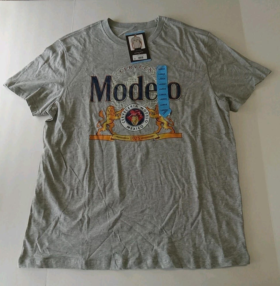 Modelo T-Shirt Men's Large Gray Beverage Graphic New with tags gallery