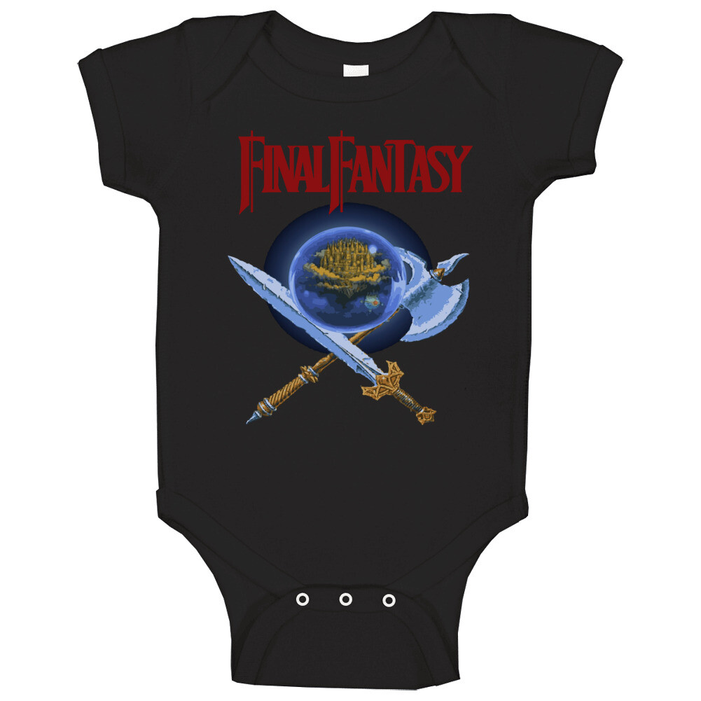 Final Fantasy Retro Nes Box Art Baby One Piece gallery