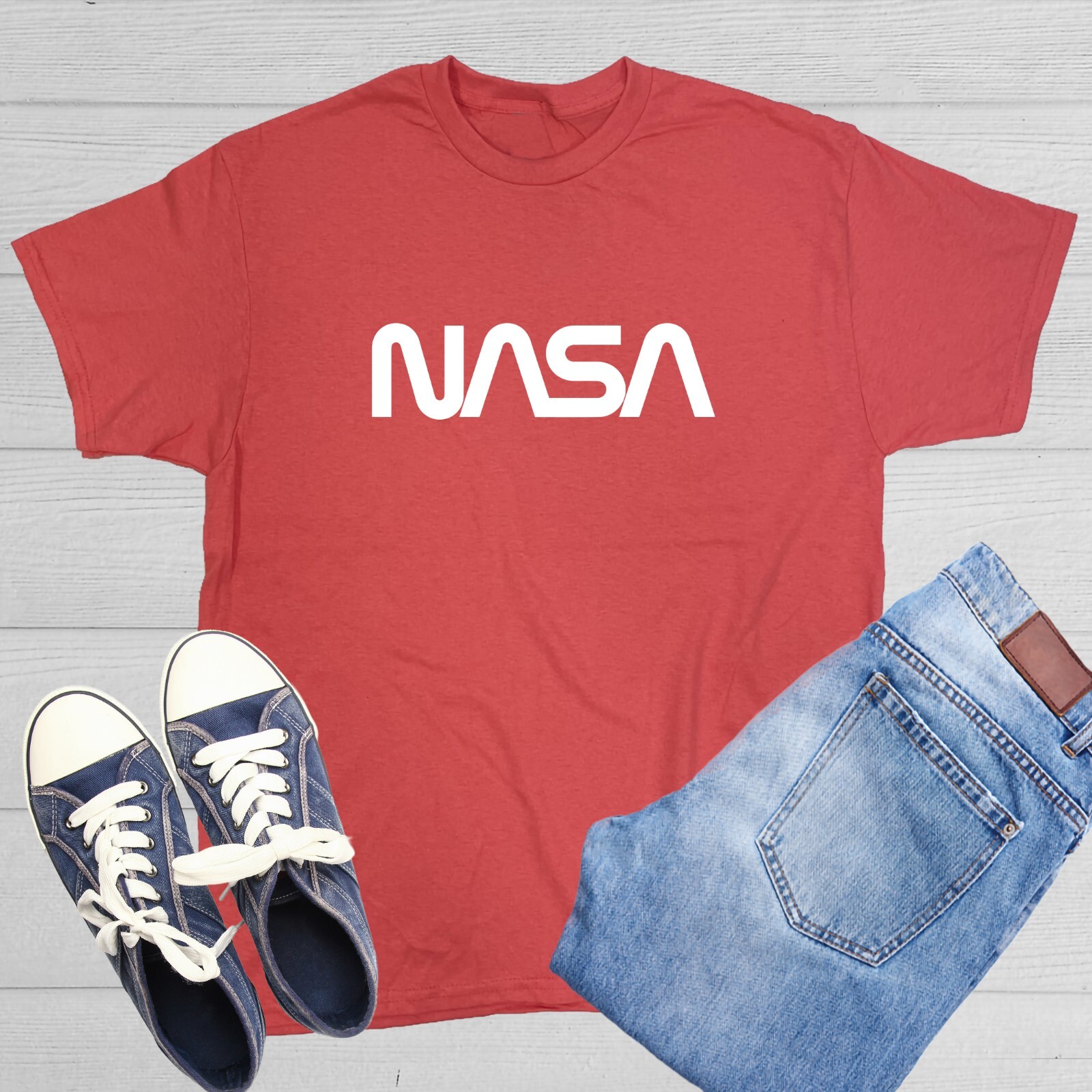NASA Official Worm Logo Sarcastic Humor Graphic Novelty Funny T Shirt