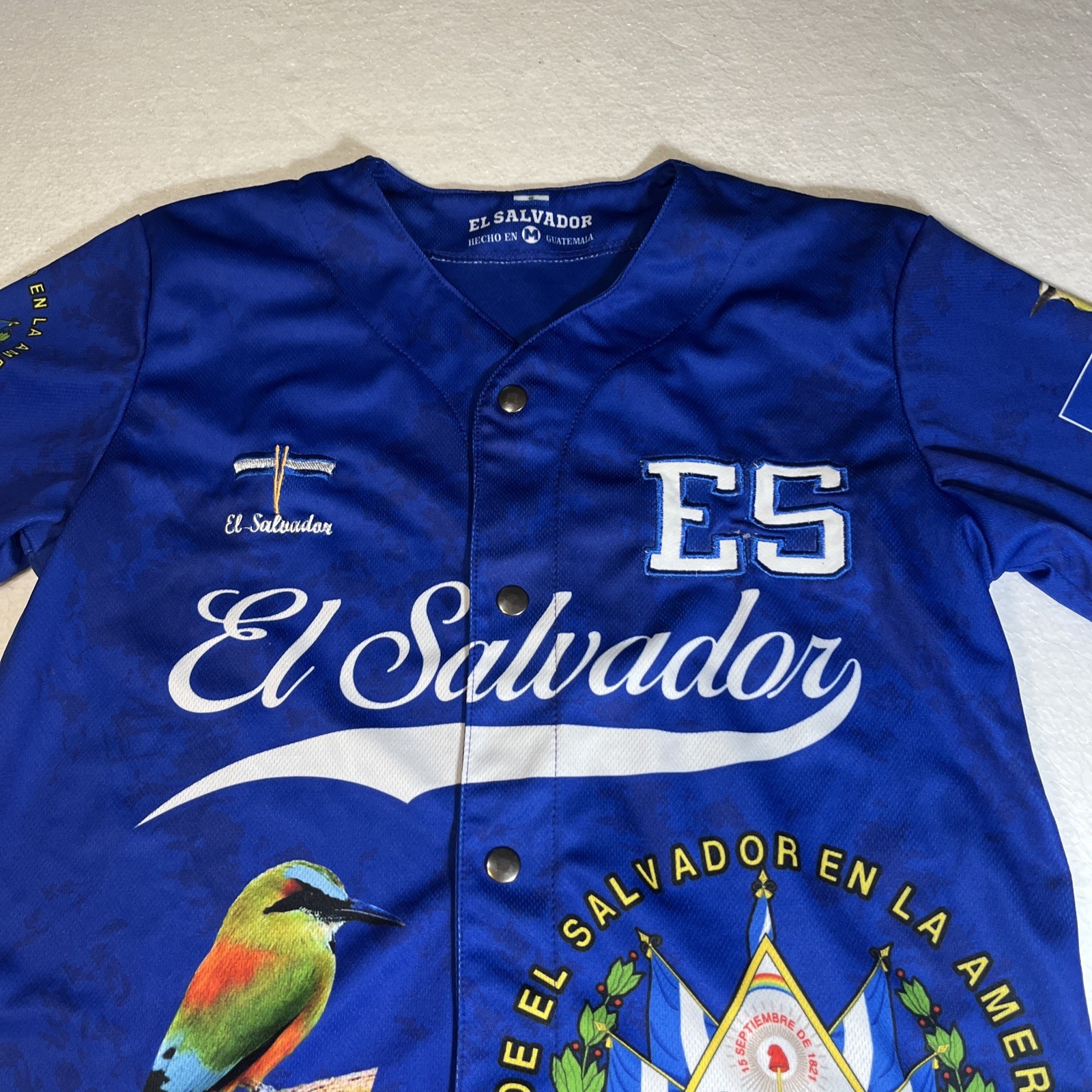 EL Salvador Baseball Shirt Size M All Over Print gallery