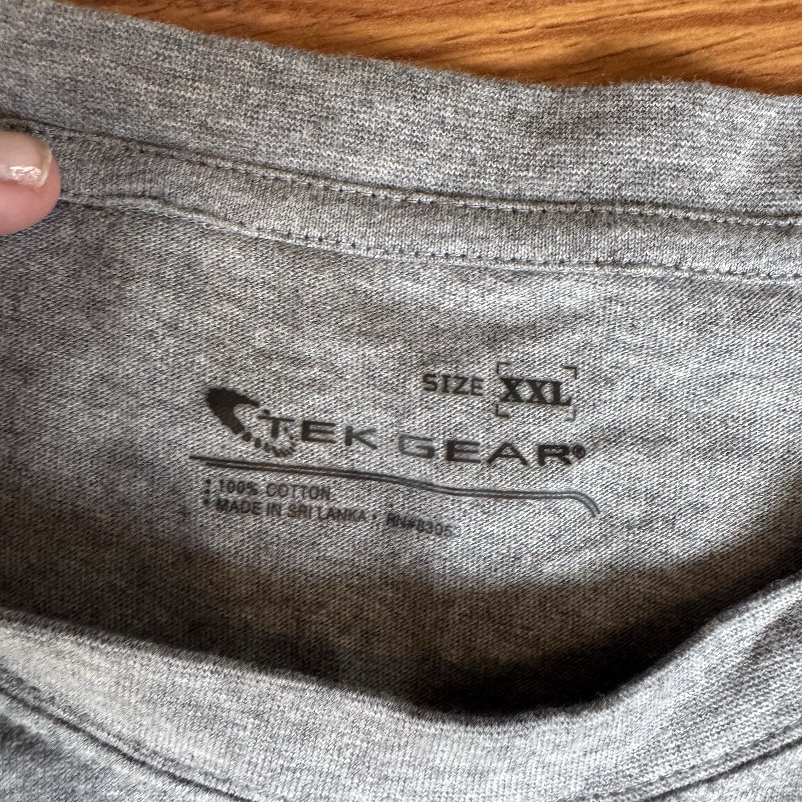 Tek Gear Mens Grey Basic T-shirt 2XL Short Sleeve Crew Neck gallery