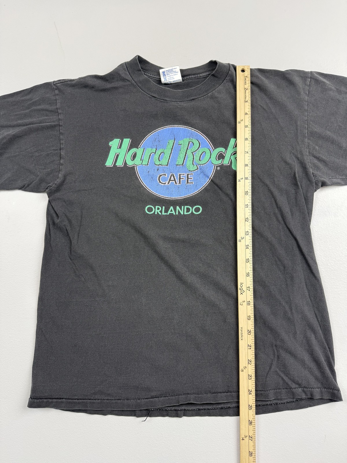 Vintage Hard Rock Cafe Shirt Mens Large Black Orlando Graphic Tee USA Florida gallery