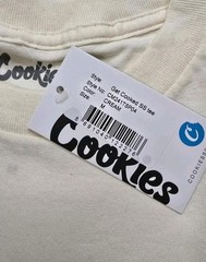 Cookies SF “Get Cooked” Short Sleeve Tee Cream Size Med NWT
