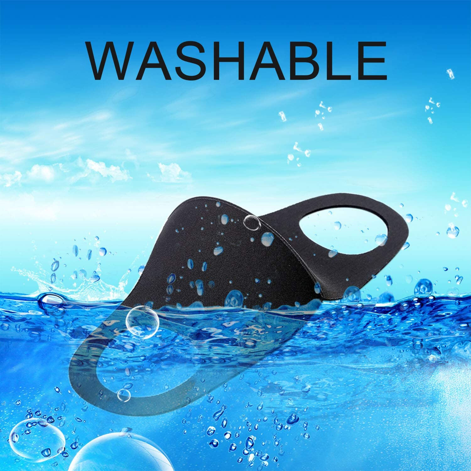 FUNNY SMILE Face Mask Washable Breathable Reusable Protection Skulls Goth Mask gallery