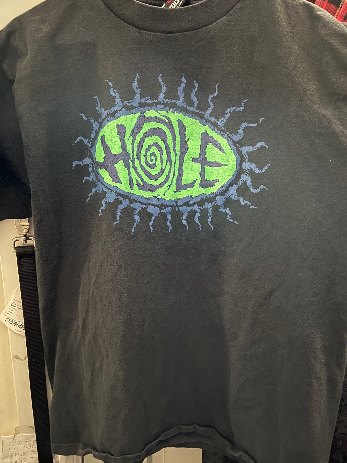 Vintage Hole Giant Tultex Shirt 1995 Preowned Courtney Love 1 owner XL rare tour