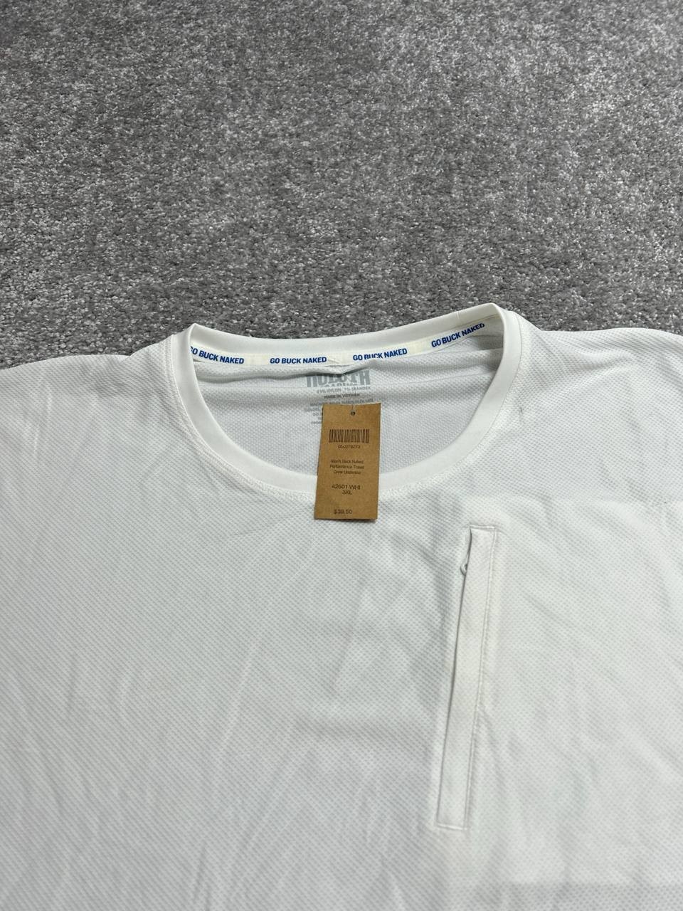 Duluth Trading Co Buck Naked Performance Travel Crew Undershirt Mens XXXL White gallery