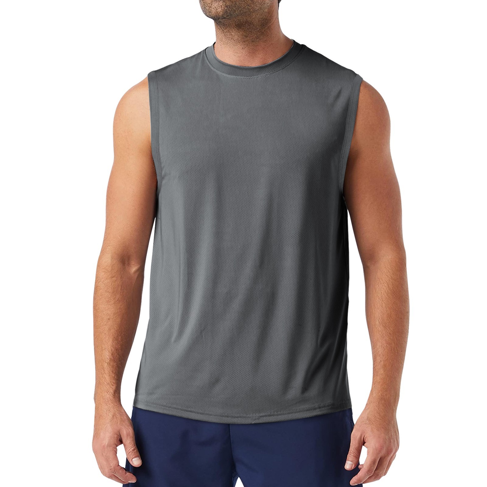 3Pack Mens Sleeveless Tank Tops Quick Dry Summer Workout Gym Fitness Shirts Cool gallery