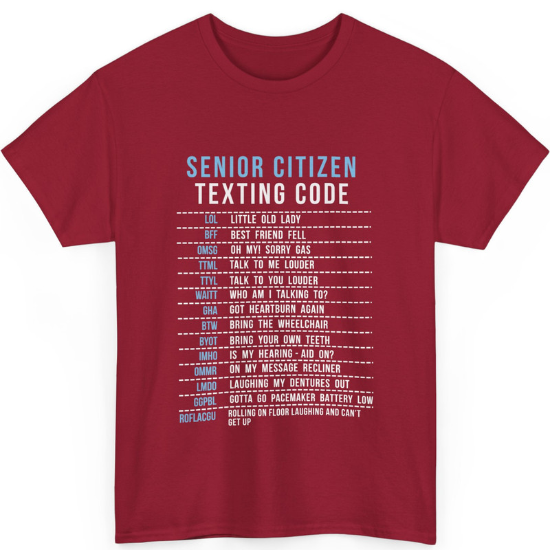 Senior Citizen Texting Code Cool Funny Old People Fun Unisex Crewneck Sweatshirt gallery