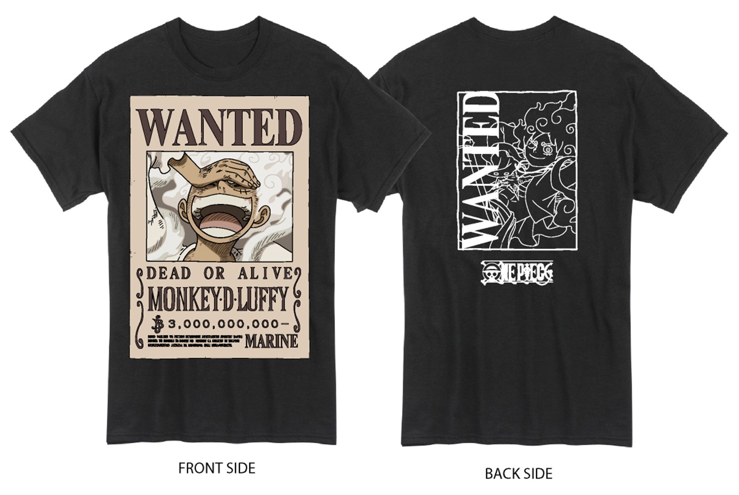 One Piece - Gear 5 Monkey D. Luffy - Wanted Mens T-Shirt gallery