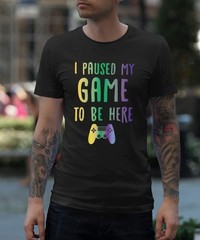 BROOKLYN VERTICAL 2-Pack Video Gamer Gaming Short Sleeve Crew Neck T-Shirt with