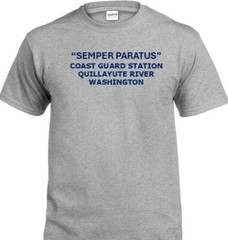 SEMPER PARATUS*COAST GUARD STATION JUNEAU* ALASKA* INDIVIDUAL PT SHIRT