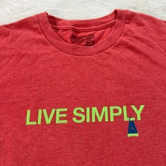 Patagonia Mens Medium Orange 2016 Live Simply T-Shirt STY 38816SP16