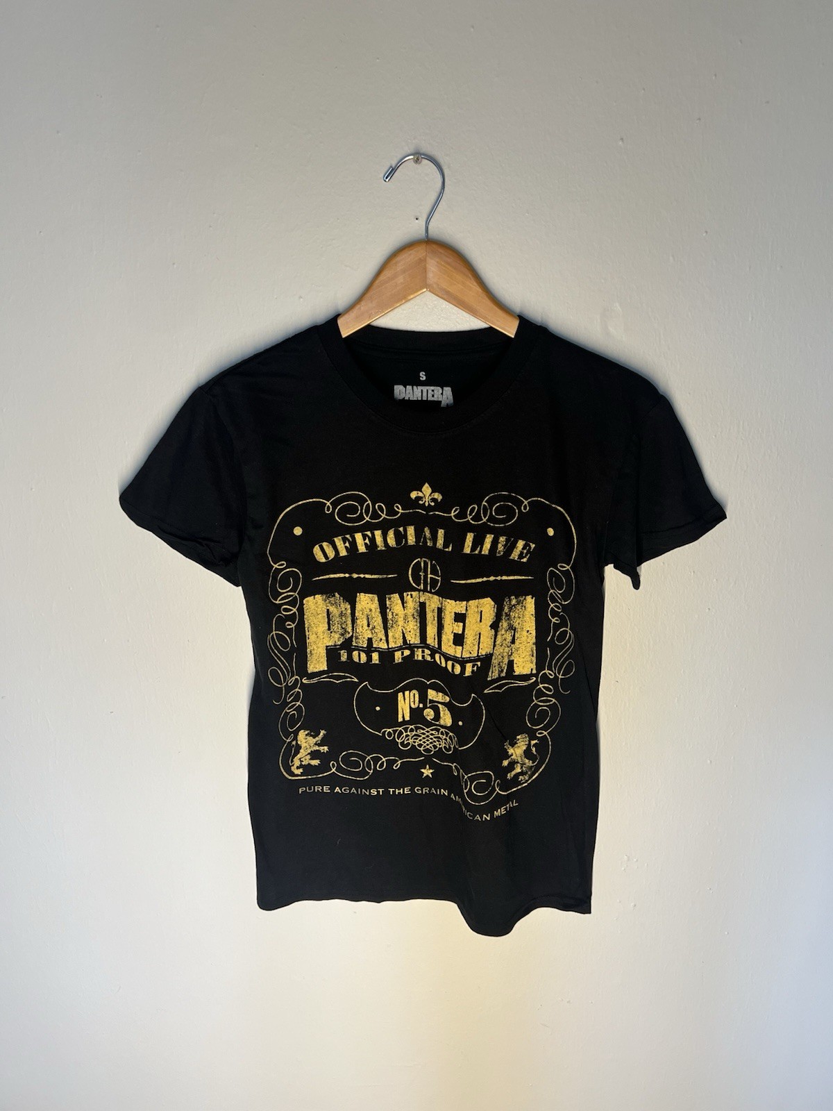 Pantera Official Live 101 Proof Graphic Band T-Shirt S Concert Band Merch