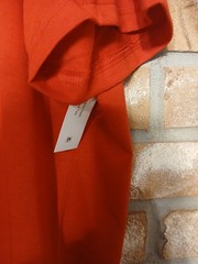Athletic Works Men’s Orange Solid Crew Neck Short Sleeve T-Shirt 2XL