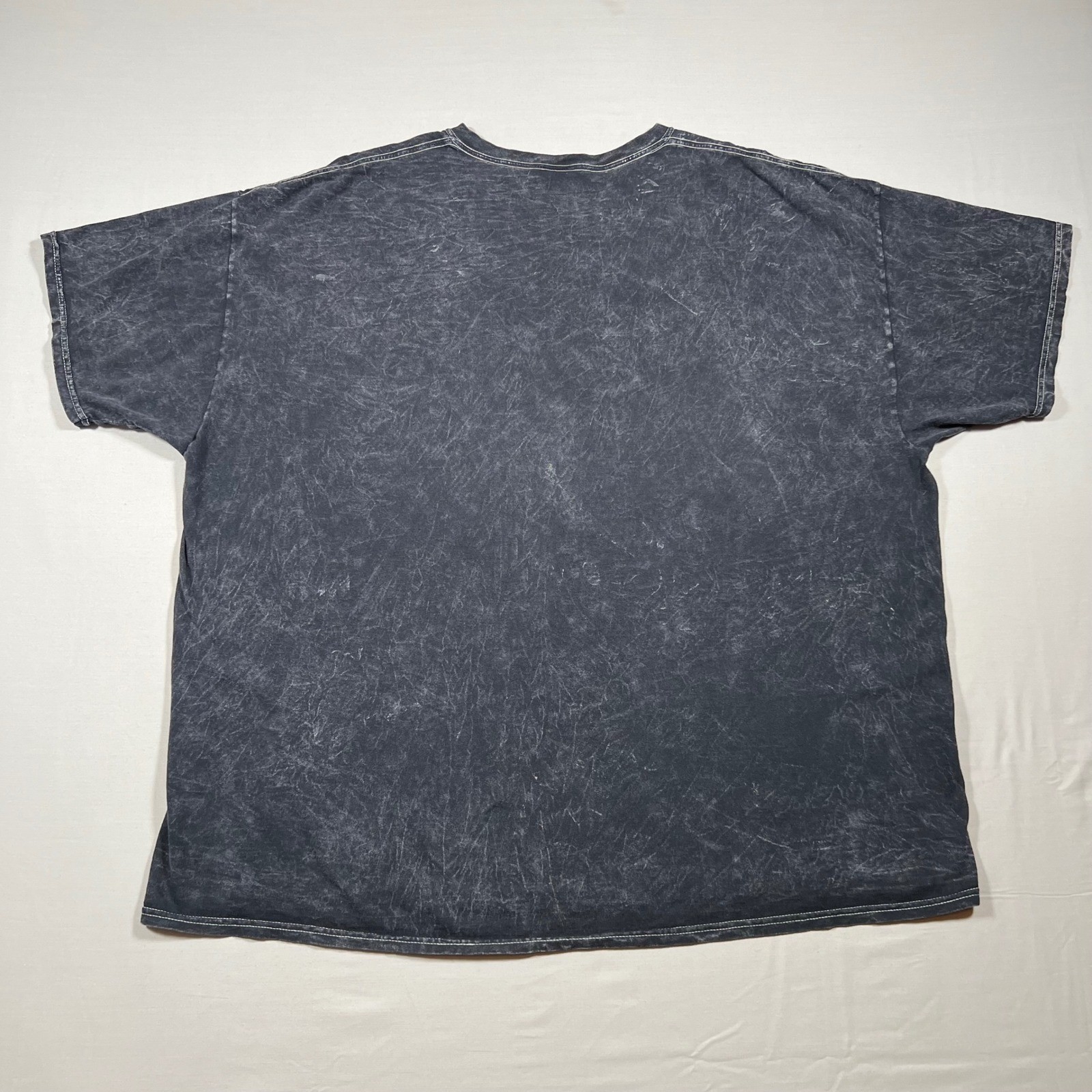 WWE Stone Cold Steve Austin Smoking Skull Shirt Acid Wash Graphic Tee Mens 3XL gallery