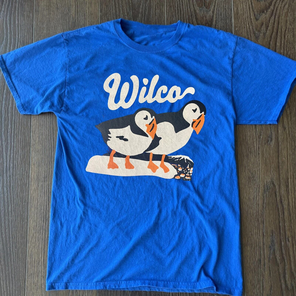 WILCO TOUR Collection Band Gift Fans S to 5XL Blue T-shirt BL1012